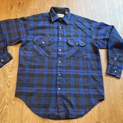 Vintage Northwest Territory Flannel Plaid Shirt Adult M/L 