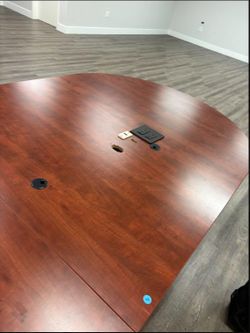10-Foot Executive Conference Room Table with Built-In Power Modules – $750 📦 Florida