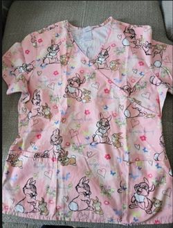 Disney Thumper Scrub Top M