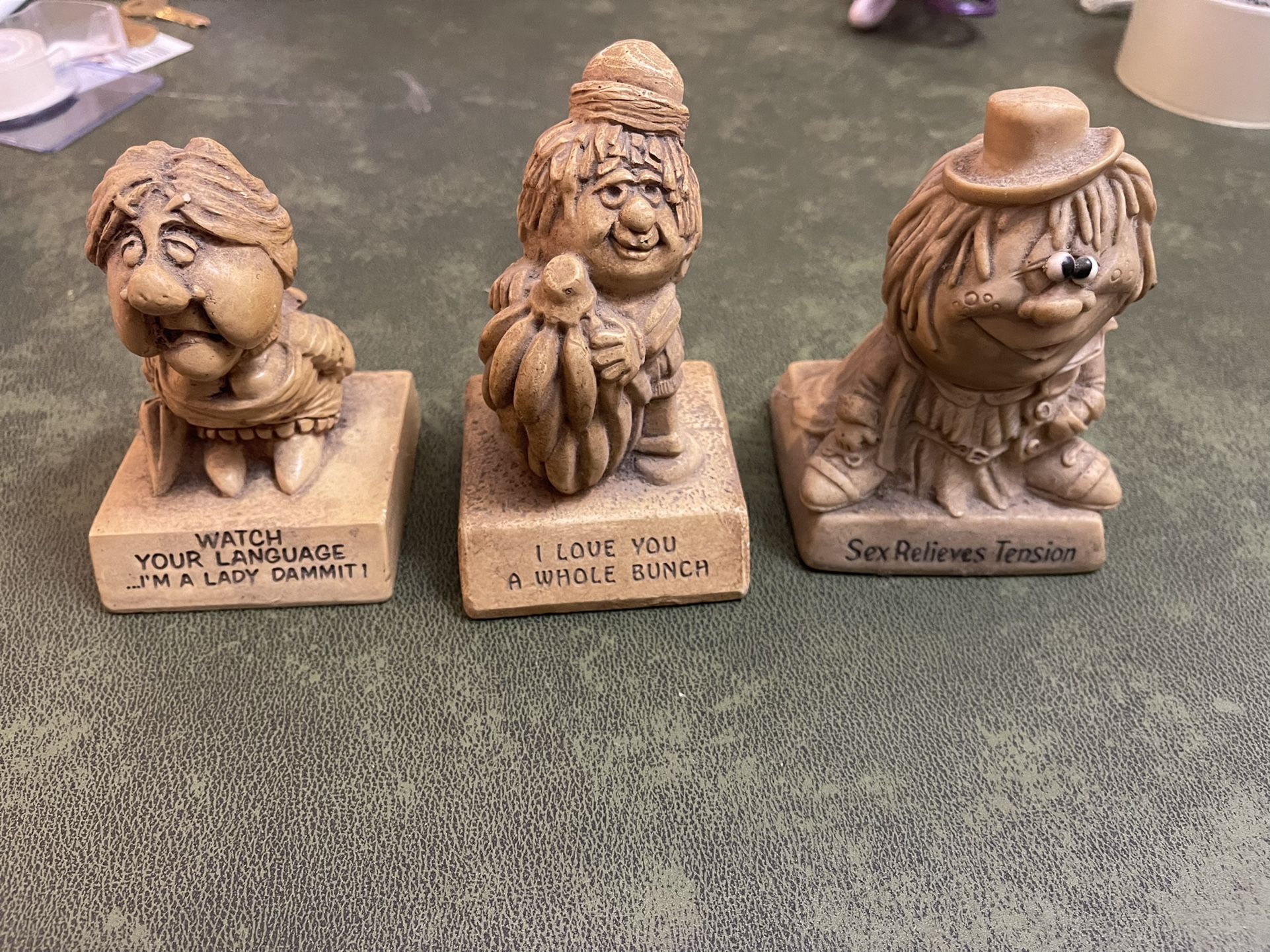 Lot of 3 Vintage Paula Figurines w/Sayings