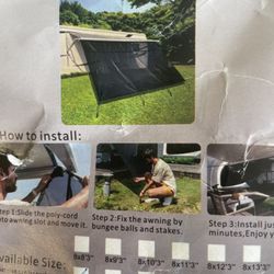 Rv Shade Screen.                 25 Dollars 
