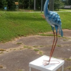 New 3ft Blue Yard Crane Very Detailed High Quality Masterpiece 