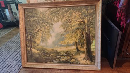 Large Framed Vintage 