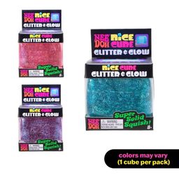 NeeDoh Nice Cube Glitter & Glow
