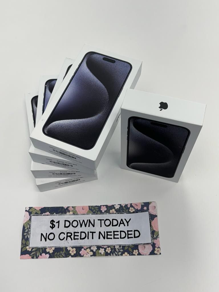 NEW Apple iPhone 15 Pro - Pay $1 DOWN AVAILABLE - NO CREDIT NEEDED