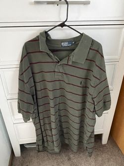 Grey and Burgundy Polo Size 4XB