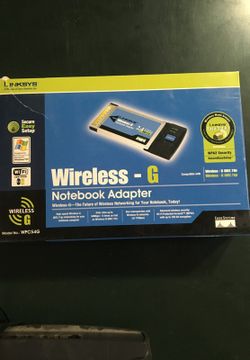 Wireless-G notebook adapter