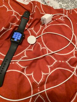 Apple Watch series 3 I’ve only had it for a month bought from the T-Mobile store when I got phone as well asking 300
