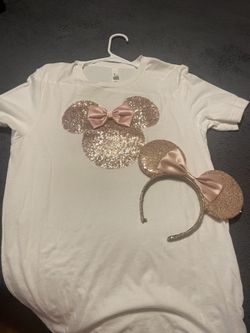 Minnie, Mouse, Ears, And Shirt