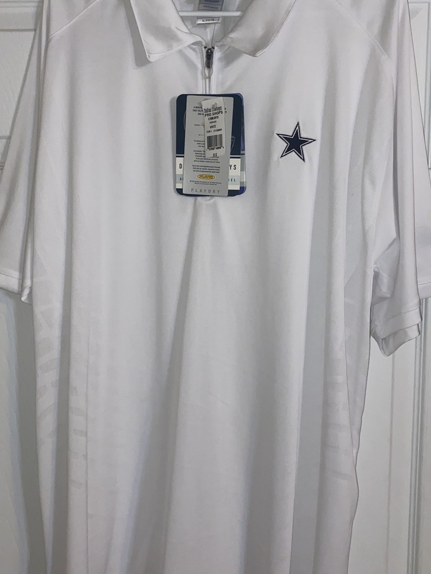 Reebok Golf Shirt, Dallas Cowboys, New with Tag, Extra Large, $10