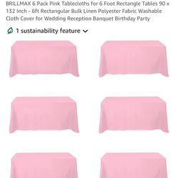 Brand New Pink Table Cloths