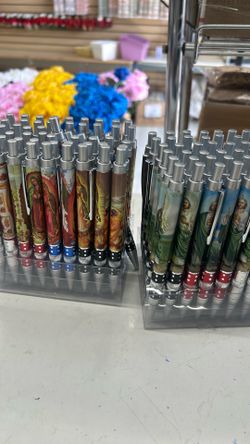 60pc x San Judas  Guadalupe Baptism pen Recuerdos De Bautizo Communion Favors