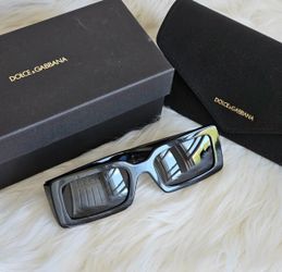 Dolce & Gabbana DG4447-B Black Rhinestone Sunglasses – Mint Condition with Case & Box