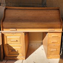 Computer Rolltop Desk