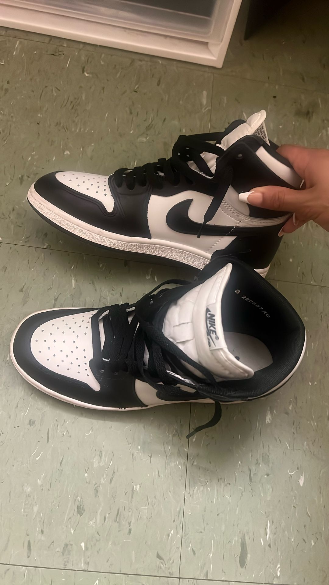 Nike Air Jordans- Hightop- Og Black & White