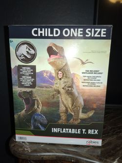 Inflatable T-Rex child halloween costume