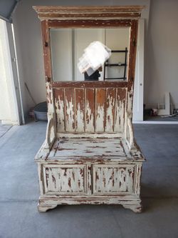 RC Willey - Solid Wood Shoe Bench With Storage