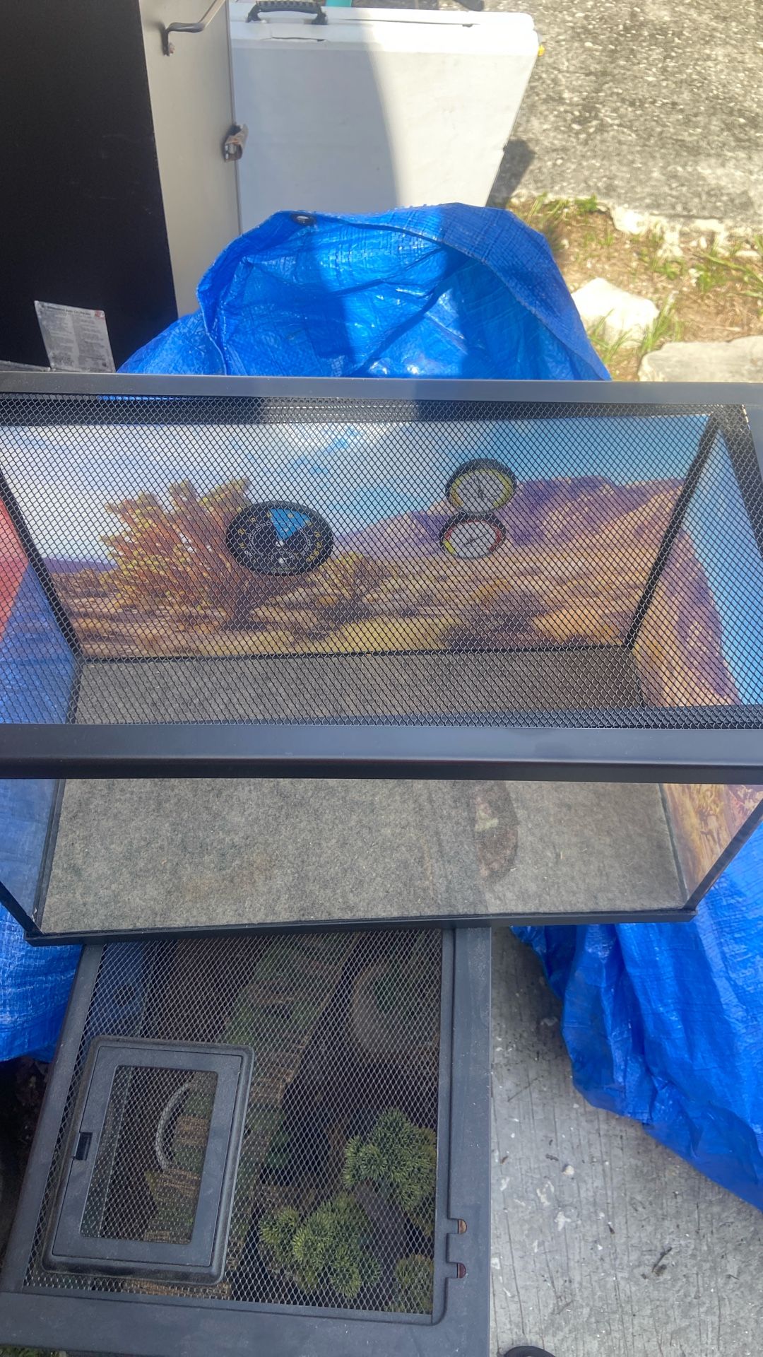4 terrariums or tanks all in a bundle