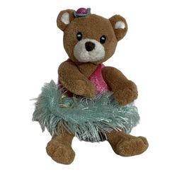 Gund Kids Hula Happies Bear Hawaiian Finger Puppet 4"