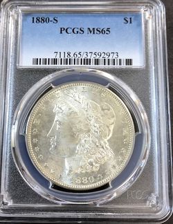 1880-S Morgan Silver Dollar PCGS MS-65