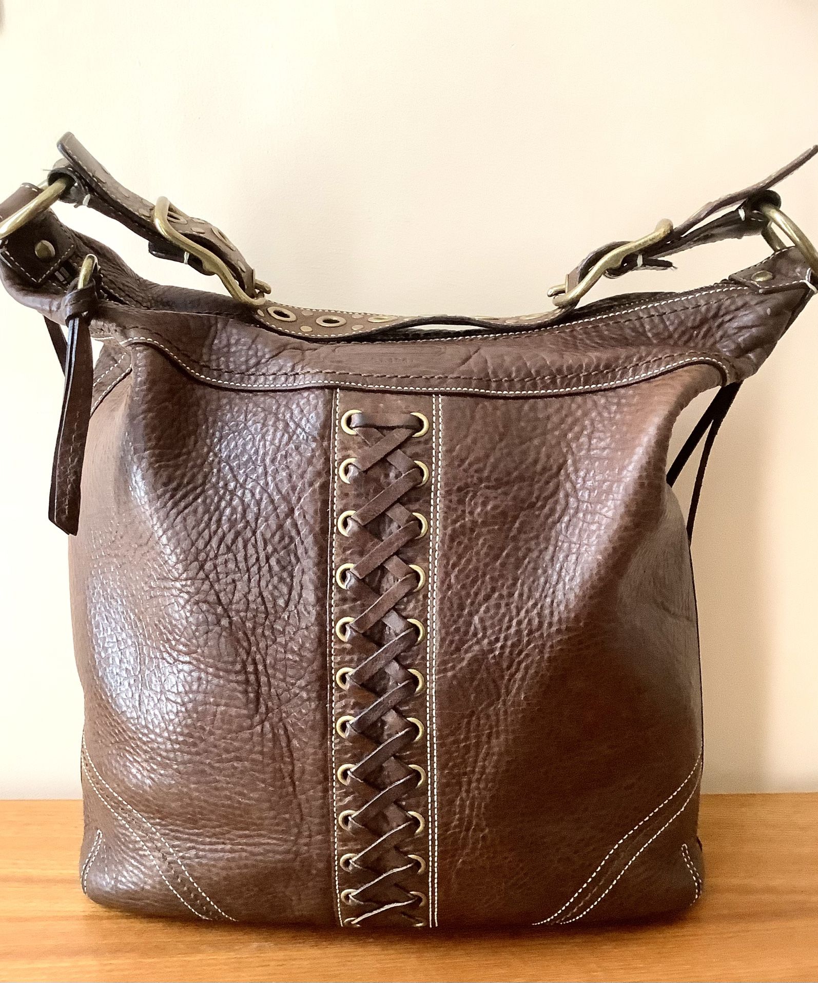 VTG Authentic COACH Large BoHo Style Shoulder Purse/Handbag
