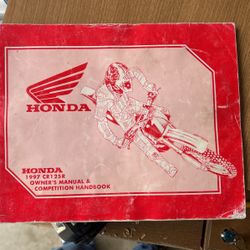 Honda 1997 CR 125 Owners Manual 