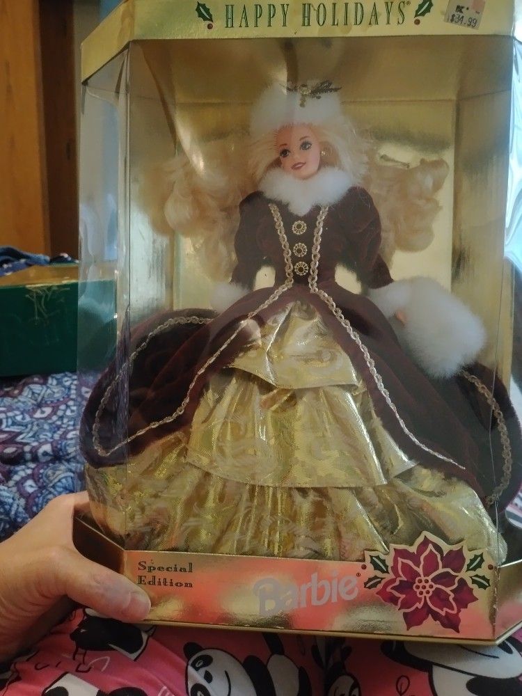 1996, Holiday Barbie Still In Box,Never Touched,  Box In Rough Shape 
