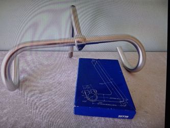 Vintage 1970s Nitto Santana bicycle drop handlebars 420 mm and Technomic stem