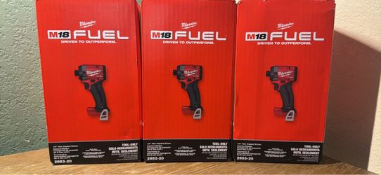Milwaukee M18 FUEL Impact Driver 2953-20 – Lot of 3