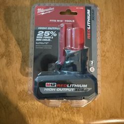 Milwaukee Red Lithium M12 XC 5.0 High Output Battery