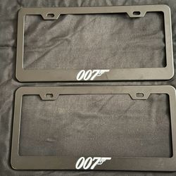 James Bond 007 License Plate Frame Holder