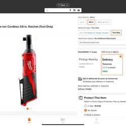 3/8 Milwaukee M12 Ratchet $100