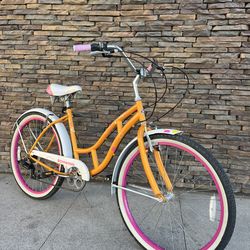 Schwinn “ Majestic “ 7 Speed Step Thru 26 inch Beach Cruiser