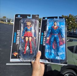 Superman and Supergirl McFarlane Toys figures, NEW!