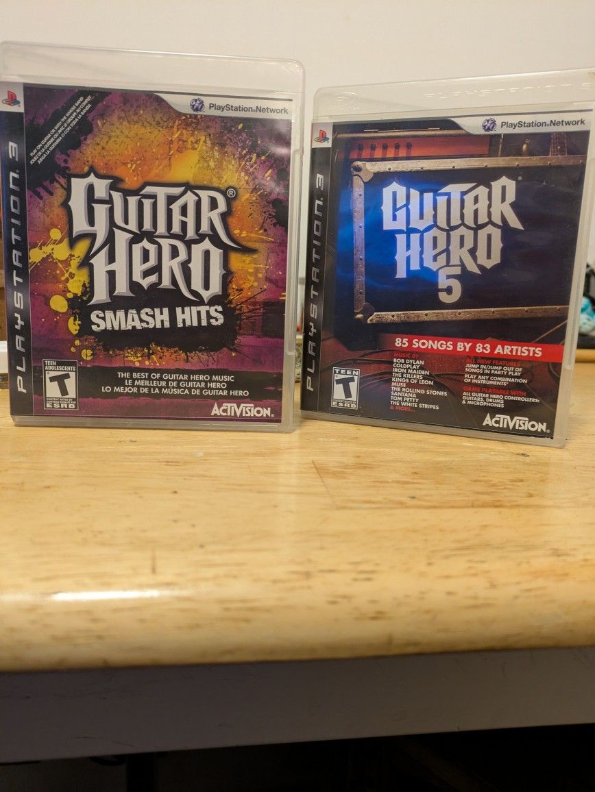PS3 Guitar Hero Games