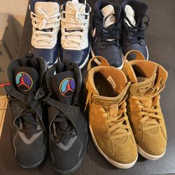 Authentic Retro Jordans Lot Of 4