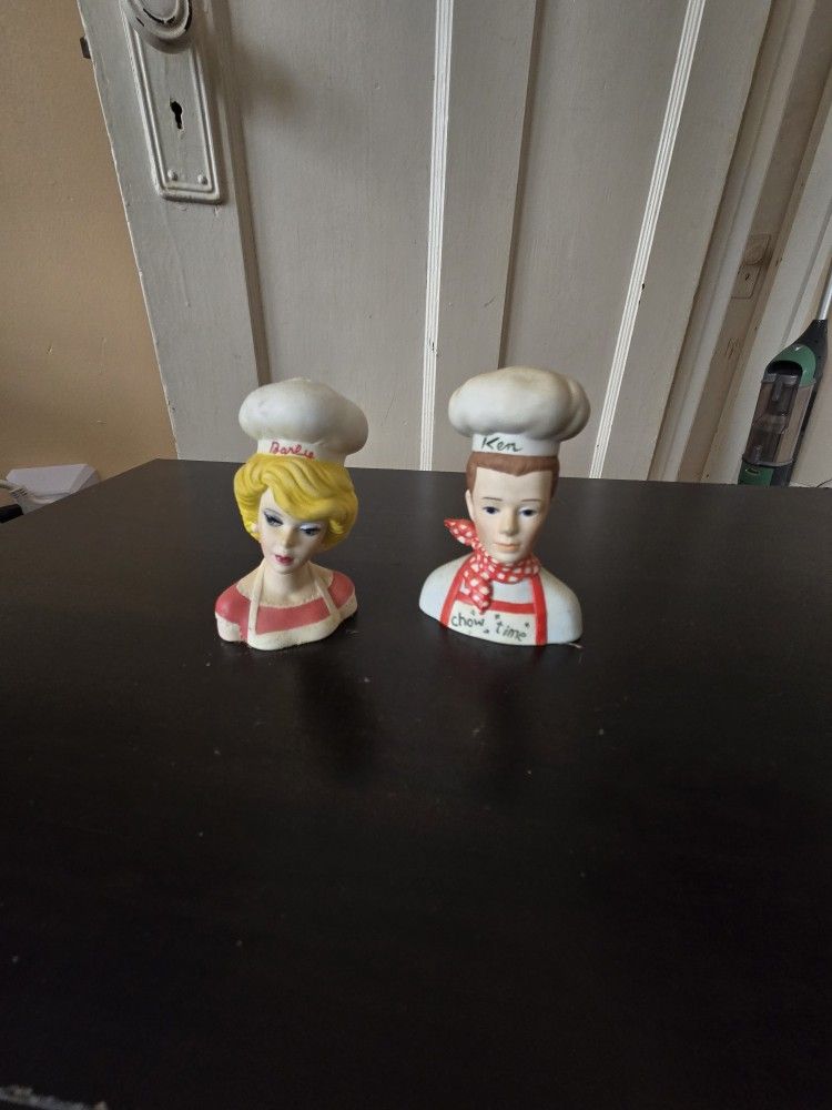 Ken And Barbie Salt And Pepper Shakers
