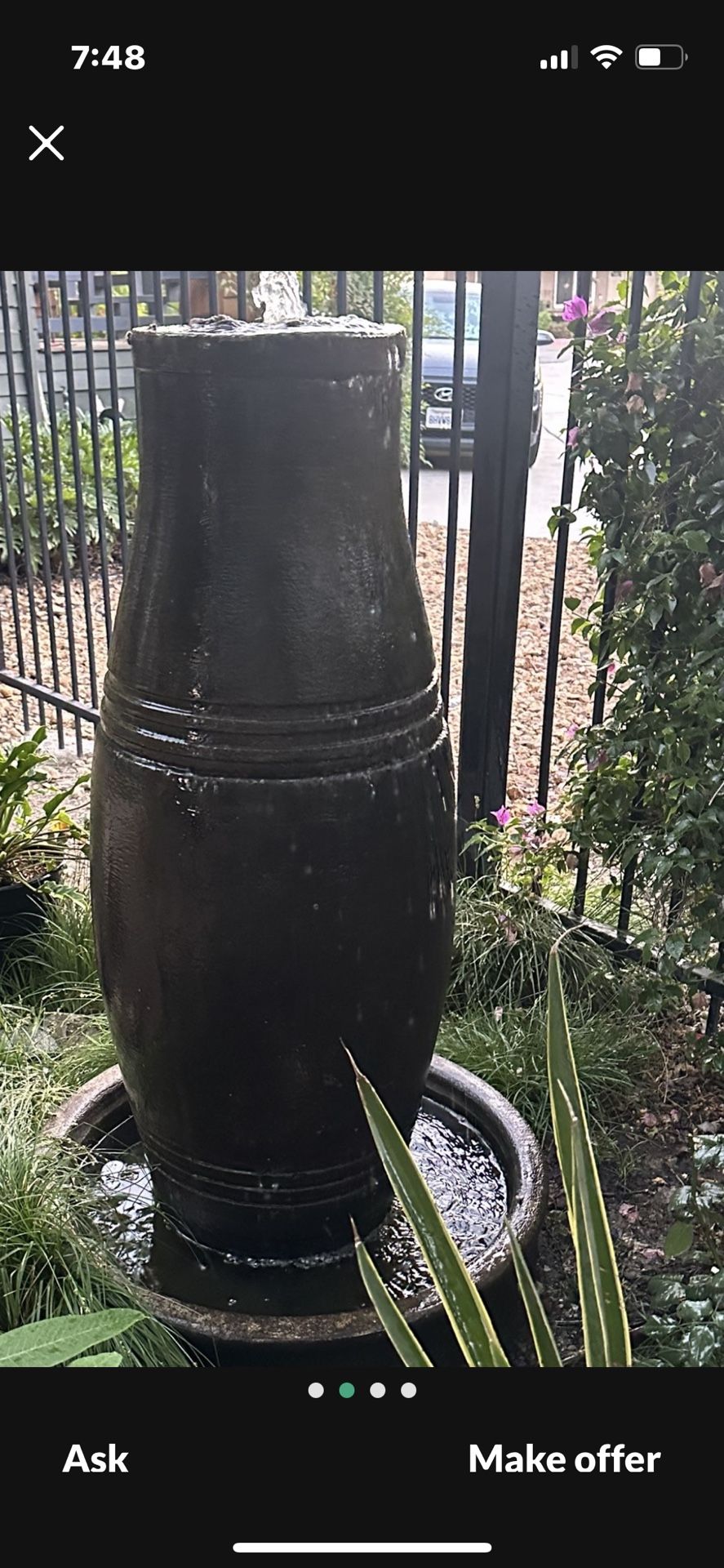 Outdoor Tall Water Fountain