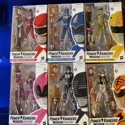 Mighty Morphin Power Rangers Metallic Armor Edition Lightning Collection Complete