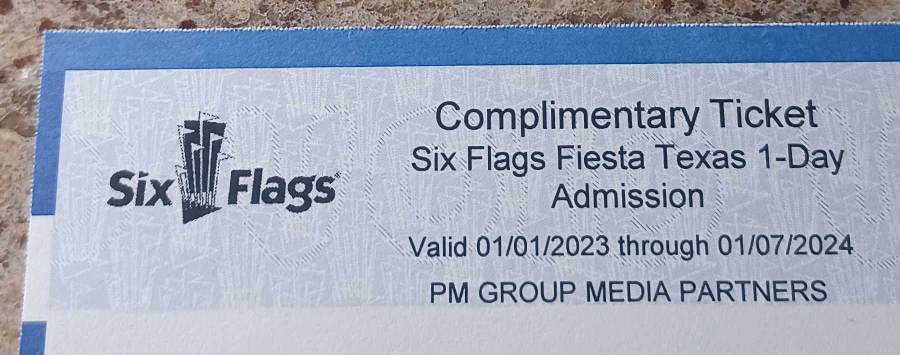 (6) Six Flags Tickets Valid Until 1-7-2024