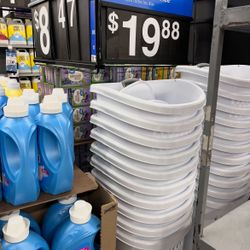 Laundry supplies Storage & Home organization Clear Trash cans & Wastebaskets