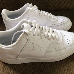 Nike Court Vision Low Shoes White Women's 8.5 Casual 