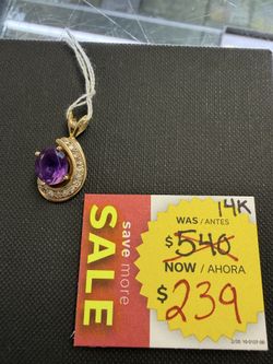 14k Birthday pendant