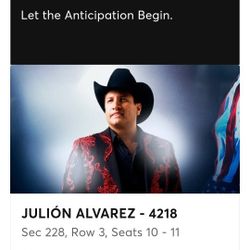 Julion Alvarez Tickets (2tickets)