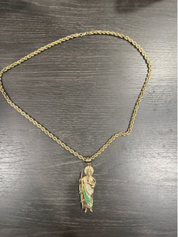 Rope Chain and San Judas Pendant