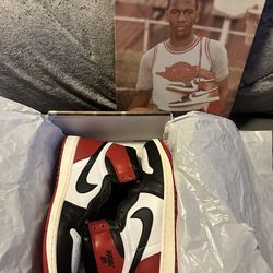 Jordan 1 Retro "BlackToe Reimagined🔴⚫️"