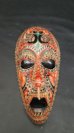 Hand Painted Lombok Wooden Mask