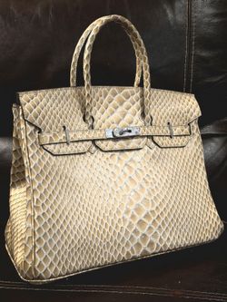 Hermes Birkin python skin used but in great shape high end designer bags purse