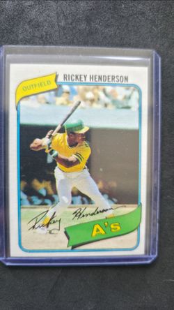 Tops 1980 ricky henderson baseball card