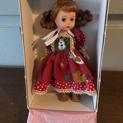 Madame Alexander Country Christmas 8” Porcelain Doll